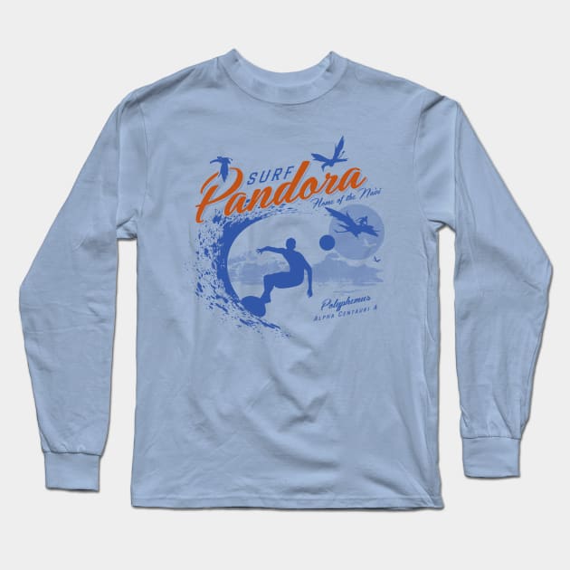 Surf Pandora Long Sleeve T-Shirt by MindsparkCreative